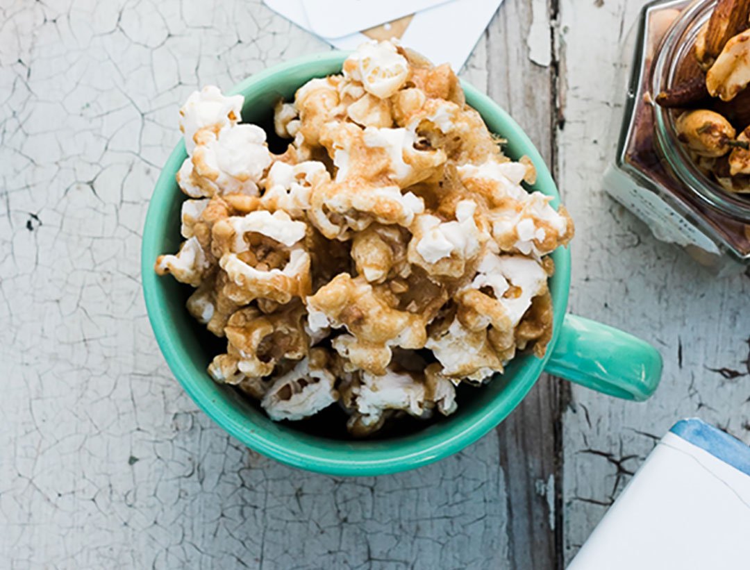 Peanut Butter Caramel Popcorn